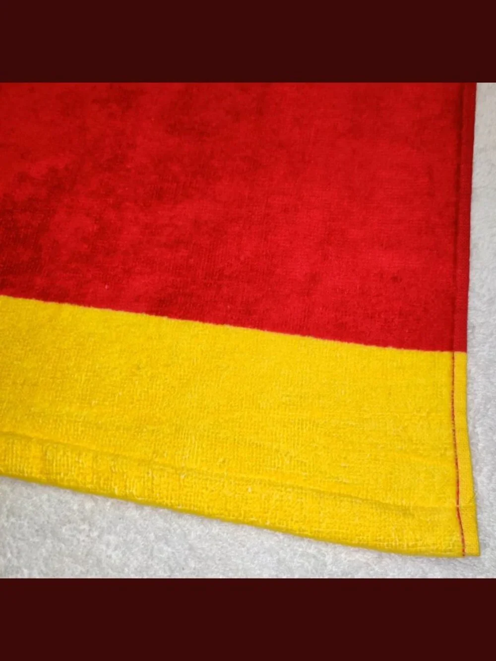 NWT Lacoste Crocodile Beach Towel - Red, Yellow, Blue - 100% Cotton - 36